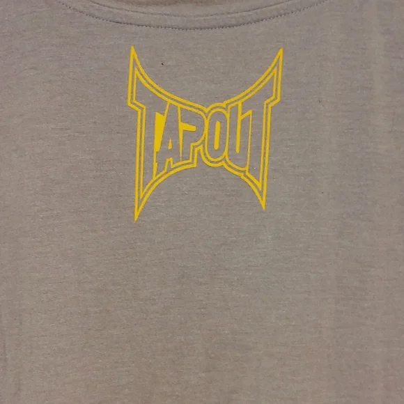 EUC MEN'S TAPOUT "NEVER SURRENDER" SLEEVE-LESS SHIRT GRAY SIZE XL - Picture 6 of 6